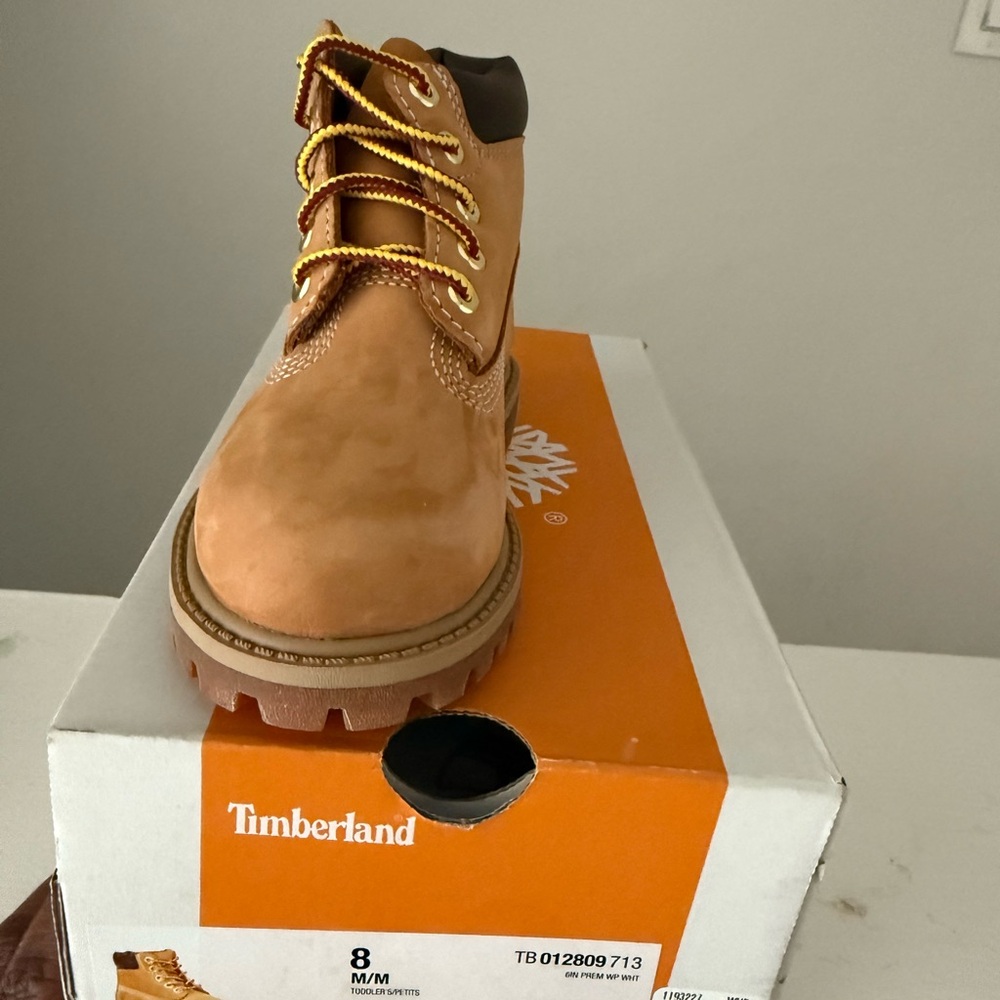 Timberland Brown Boots with Yellow Laces